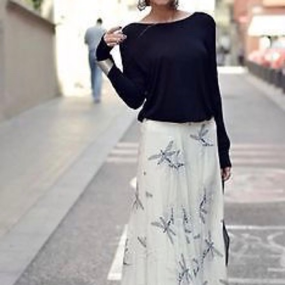 Zara Breezy Dragonfly Skirt